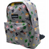 CurePink batoh Minecraft American šedý polyester CurePink batoh Minecraft American šedý polyester