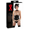 LATE X - Sexy Latexový Korzet So Šnurovaním Vzadu Čierny S LATE X - Sexy Latexový Korzet So Šnurovaním Vzadu Čierny S