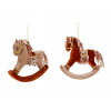 Dekorácia závesná Hojdací kôň 16 cm mix/1 ks Dekorácia závesná Hojdací kôň 16 cm mix/1 ks