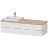 DURAVIT Happy D.2 Plus závesná skrinka pod umývadlo pod dosku (umývadlo vľavo), 4 zásuvky, 1600 x 550 x 408 mm, nordická biela matná lakovaná, HP4963L3939 DURAVIT Happy D.2 Plus závesná skrinka pod umývadlo pod dosku (umývadlo vľavo), 4 zásuvky, 1600 x 550 x 408 mm, nordická biela matná lakovaná, HP4963L3939