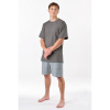 Gina pánske pyžamo krátke šedé - barva:GINMxGLxG/Šedá, velikost:L Gina pánske pyžamo krátke šedé - barva:GINMxGLxG/Šedá, velikost:L