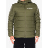 Bunda adidas TERREX Multi Essentials CLIMAWARM Insulated Hooded Jacket - olive strata Bunda adidas TERREX Multi Essentials CLIMAWARM Insulated Hooded Jacket - olive strata
