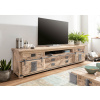 Bighome - IRON TV stolík mango 240x50x60 bielený lakovaný Bighome - IRON TV stolík mango 240x50x60 bielený lakovaný