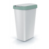 Odpadkový kôš COMPACTA Q FLAP - objem: 45 l, farba: popolavá so svetlo zeleným vekom Odpadkový kôš COMPACTA Q FLAP - objem: 45 l, farba: popolavá so svetlo zeleným vekom