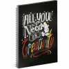 Baagl Spirálový blok Mickey Creativity linkovaný A5 Baagl Spirálový blok Mickey Creativity linkovaný A5