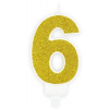 Sviečka narodeninová, 7 cm, číslica „6 Sviečka narodeninová, 7 cm, číslica „6