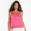 Voľný top s macramé ružová 050 Blancheporte Voľný top s macramé ružová 050 Blancheporte