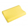 Bellatex Polštář anatomický polyuretan, Žlutý froté - 45x30 cm Bellatex Polštář anatomický polyuretan, Žlutý froté - 45x30 cm