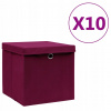 Krabice s krytmi, 10 ks, 28x28x28 cm, tma Krabice s krytmi, 10 ks, 28x28x28 cm, tma