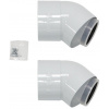 Vaillant Koleno koncentrické 45^ 80/125 (2 ks) (PW) (DWZ) Vaillant Koleno koncentrické 45^ 80/125 (2 ks) (PW) (DWZ)