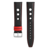 Kožený remienok na hodinky PRIM RB.13245 (22 mm) - čiernočervený - RB.13245.2220.9020.XL1 Kožený remienok na hodinky PRIM RB.13245 (22 mm) - čiernočervený - RB.13245.2220.9020.XL1