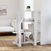 vidaXL Knižnica/deliaca stena biela 100x30x123,5 cm vidaXL Knižnica/deliaca stena biela 100x30x123,5 cm