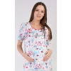 Dámska materská nočná košeľa Ellie - lososová XL (VIENETTA SECRET) Dámska materská nočná košeľa Ellie - lososová XL (VIENETTA SECRET)