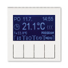 Termostat univerzálny programovateľný, perleťová / ľadová biela ABB 3292H-A10301 68 Termostat univerzálny programovateľný, perleťová / ľadová biela ABB 3292H-A10301 68