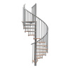 Minka STAIRS Kombinované točité schodisko Switch buk/sivá pr. 120 cm Minka STAIRS Kombinované točité schodisko Switch buk/sivá pr. 120 cm