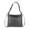 Kožená kabelka na rameno/batoh 575 čierna Made in Italy Kožená kabelka na rameno/batoh 575 čierna Made in Italy