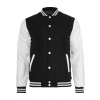Oldschool College Jacket blk/wht čierna L Urban Classics 4051243018853 Oldschool College Jacket blk/wht čierna L Urban Classics 4051243018853