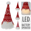 Postavička trpaslík LED 9x9x23 textil mix Postavička trpaslík LED 9x9x23 textil mix