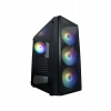 VeinX case ME19A Mid Tower, bez zdroje, 1x USB3.0, 1x USB2.0, 4x 120mm ARGB Fan, 1x ARGB Controller, černá (VX-ME19A) VeinX case ME19A Mid Tower, bez zdroje, 1x USB3.0, 1x USB2.0, 4x 120mm ARGB Fan, 1x ARGB Controller, černá (VX-ME19A)