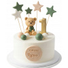 Súprava medvedíkov s hviezdičkami - figúrky z cukrovej hmoty na tortu (narodeniny/krst) Súprava medvedíkov s hviezdičkami - figúrky z cukrovej hmoty na tortu (narodeniny/krst)