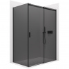 CERANO - Sprchovací kút Santoro Ľ/P - 8 mm - čierna matná, grafitové sklo - 130x70x195 cm - posuvný CERANO - Sprchovací kút Santoro Ľ/P - 8 mm - čierna matná, grafitové sklo - 130x70x195 cm - posuvný