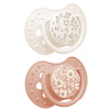 Dynamický cumlík 6-18m, 2 kusy, silikón, symetrický, neruší saciu reflex, Blossom Girl Dynamický cumlík 6-18m, 2 kusy, silikón, symetrický, neruší saciu reflex, Blossom Girl