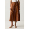 United Colors of Benetton nohavice culottes dámske s ľanom 4K9FDF0BR hnedá 38 United Colors of Benetton nohavice culottes dámske s ľanom 4K9FDF0BR hnedá 38