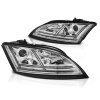 Tuning Tec Přední světla s LED denními světly SEQ AUDI TT 8J 2006-2010 xenon chromová Tuning Tec Přední světla s LED denními světly SEQ AUDI TT 8J 2006-2010 xenon chromová