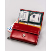 Dámska peňaženka [DH] Dámska kožená peňaženka R RD 02 GCL červená jedna velikost