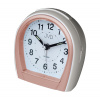 Budík Quartz JVD bílo-rosé SRP812.10 Budík Quartz JVD bílo-rosé SRP812.10