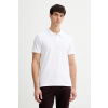 Calvin Klein polo tričko pánske s bavlnou LV04LC254G biela S Calvin Klein polo tričko pánske s bavlnou LV04LC254G biela S