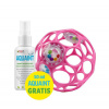 OBALL Hračka Oball RATTLE 10 cm 0m+ dark pink + 50 ml Aquaint OBALL Hračka Oball RATTLE 10 cm 0m+ dark pink + 50 ml Aquaint