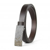 Luxusný kožený opasok SWAROVSKI BROWN, šírka 2cm, Ručná výroba na Slovensku - Tmavo hnedá Luxusný kožený opasok SWAROVSKI BROWN, šírka 2cm, Ručná výroba na Slovensku - Tmavo hnedá