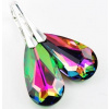 Náušnice stříbrné Kapka Vitrail Medium Swarovski Elements LSW010E Náušnice stříbrné Kapka Vitrail Medium Swarovski Elements LSW010E