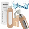 Motivačná sklenená fľaša na vodu 0,5 l Wessper B1 BOROSILICATE Béžová Motivačná sklenená fľaša na vodu 0,5 l Wessper B1 BOROSILICATE Béžová
