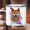 Smaltovaný hrnček SHIBA INU Pre ľaváka Smaltovaný hrnček SHIBA INU Pre ľaváka