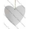 Drevené srdce 25 cm - biele Drevené srdce 25 cm - biele