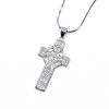 Stříbrný přívěsek kříž zdobený Richie Stříbrný přívěsek kříž zdobený Richie