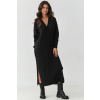 Makadamia Svetrové šaty S161 čierne Čierna One size Makadamia Svetrové šaty S161 čierne Čierna One size