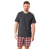 Pánské pyžamo Orion 1202 HOTBERG grafit (šedá) XXL Pánské pyžamo Orion 1202 HOTBERG grafit (šedá) XXL
