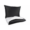 Brotex Francúzske obliečky Satén UNI DUO 220x200, 70x90cm čierna/biela Brotex Francúzske obliečky Satén UNI DUO 220x200, 70x90cm čierna/biela