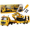 LEAN TOYS Skladacie odťahové vozidlo s pásovým bagrom, zvukové svetlo, žlté, svojpomocne LEAN TOYS Skladacie odťahové vozidlo s pásovým bagrom, zvukové svetlo, žlté, svojpomocne