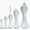 Anjel keramický biely - 42cm Anjel keramický biely - 42cm
