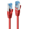 S/FTP (PiMF) Patchkábel LSOH 1m cat.6a, červený, Cu, UL S/FTP (PiMF) Patchkábel LSOH 1m cat.6a, červený, Cu, UL