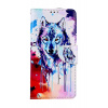 Flipové puzdro TopQ pre Xiaomi Redmi 13C 5G Kresba vlka Flipové puzdro TopQ pre Xiaomi Redmi 13C 5G Kresba vlka