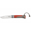 Opinel VRI N°08 Outdoor Earth Inox, červená 001714 Opinel VRI N°08 Outdoor Earth Inox, červená 001714