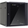 NETRACK 019-120-66-022 wall/hanging cabinet 19 12U/600 mm glass door black remov. side pan. NETRACK 019-120-66-022 wall/hanging cabinet 19 12U/600 mm glass door black remov. side pan.