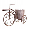 Stojan na kvety - Polička na kvetináče z tepaného železa na bicykel (Stojan na kvety - Polička na kvetináče z tepaného železa na bicykel)