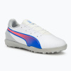 Detská futbalová obuv/ kopačky PUMA King Match TT Jr puma white/bluemazing/flat light grey/sunset glow Detská futbalová obuv/ kopačky PUMA King Match TT Jr puma white/bluemazing/flat light grey/sunset glow