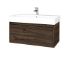 Dreja Kúpeľňová skrinka BONO SZZ 85 umývadlo Glance - D25 Teak / Úchytka T33 / D25 Teak Dreja Kúpeľňová skrinka BONO SZZ 85 umývadlo Glance - D25 Teak / Úchytka T33 / D25 Teak